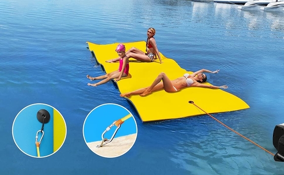 OEM Haltbarkeit XPE Schaumstoff Außenwasserpolster Augenaufnahme Farbe für Wasserpark Schwimmbad