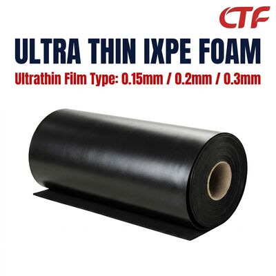 0.15mm 0,2mm 0,3mm dünnes IXPE-Schaum-Rollgummi, wasserdichtes Isoliermaterial für Bänder und elektronische Anwendungen