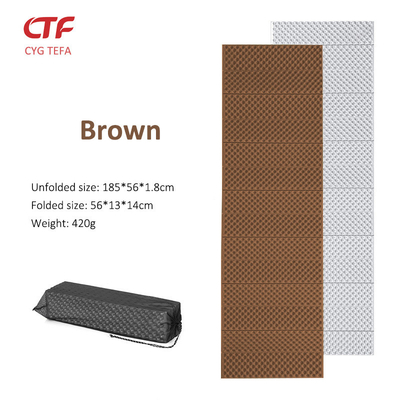 Komfortabel überall bleiben Leichtgewicht und langlebig Aluminiumfolie XPE IXPE Schaumstoff Schlafmatte Camping Pad