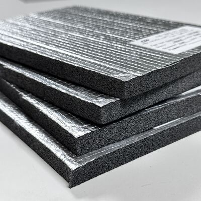 Semi Open Cell PO Foam Schwarze Schalldämmplatten mit Aluminiumfolie und selbstklebender Basis