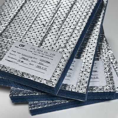 Semi Open Cell PO Foam Schwarze Schalldämmplatten mit Aluminiumfolie und selbstklebender Basis
