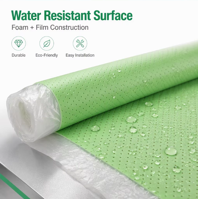 IXPE Schaumstoff Bodenunterlage Schallabsorbierend Feuchtigkeitsbeständig Gepolstert für PVC SPC Vinylböden Ideal für Wohnungen, Hotels und Krankenhausrenovierungen