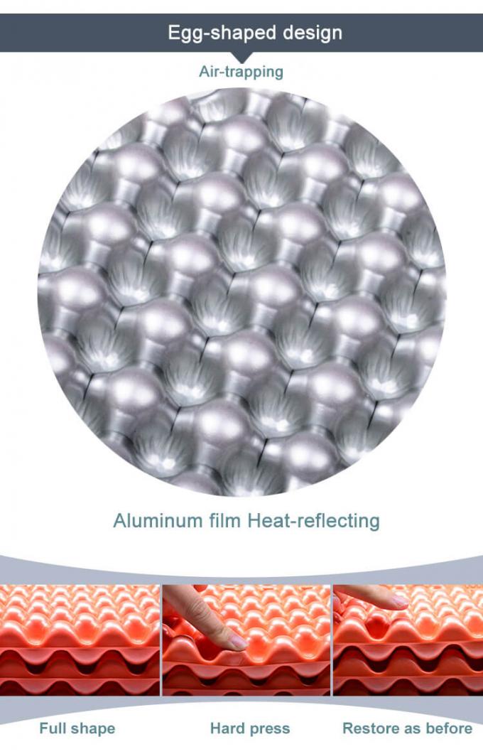 Großhandel Doppelklappmatten Weiße Aluminiumfolie geschlossene Zelle IXPE XPE Schaumstoff Schlafkissen für wasserdichtes Campen 2 Personen 4